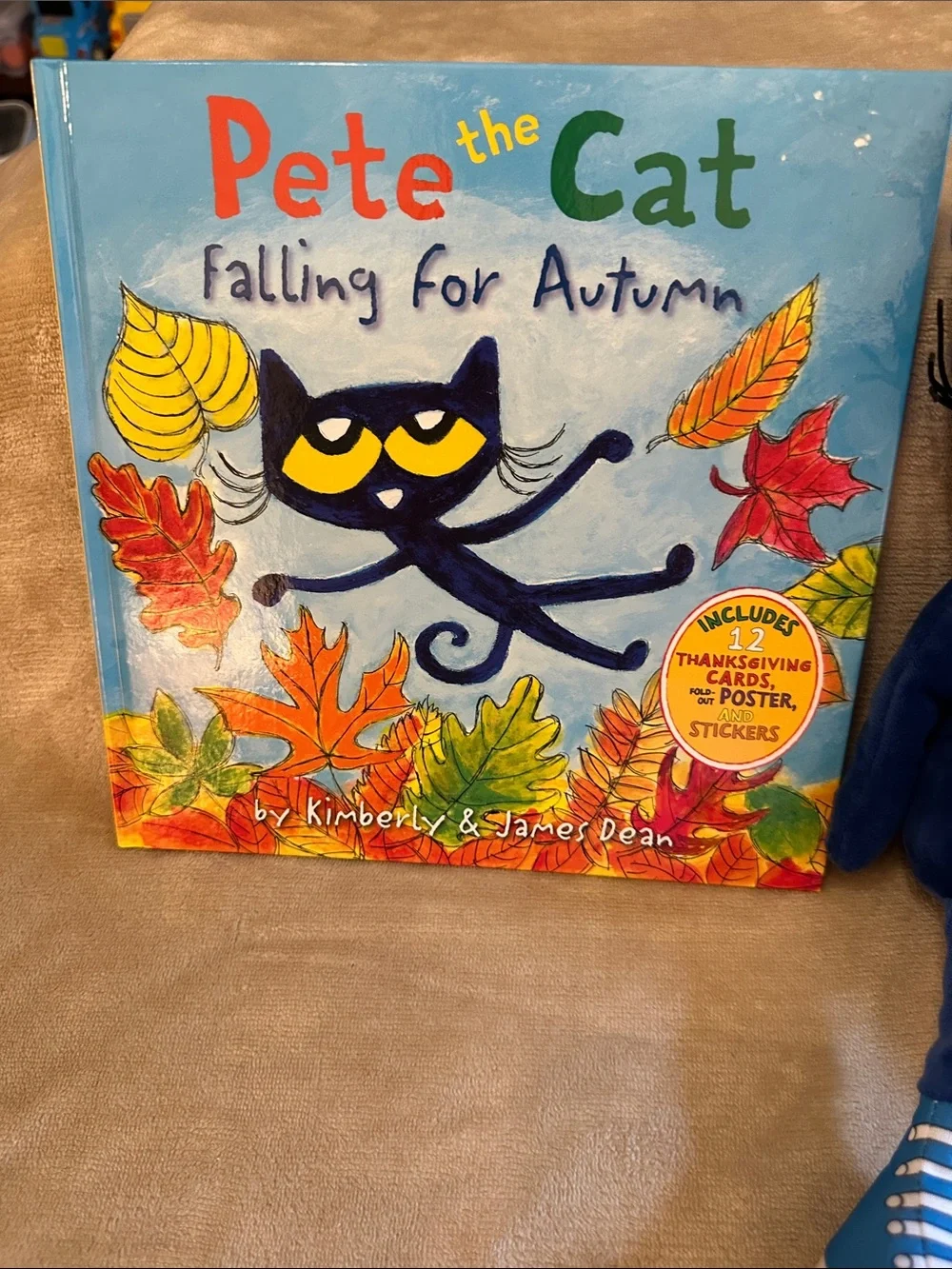 Pete the Cat Plush Toy - Blue with Red Heart